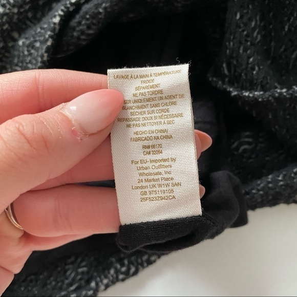 Free people dress black Xs mini lace knit - Picture 4 of 6